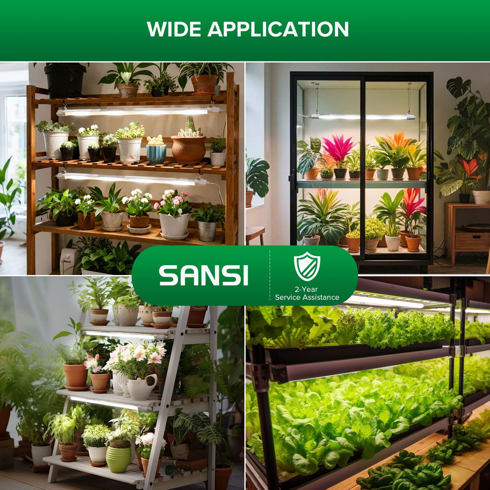 SANSI T8 25W LED Grow Light | Remote Control