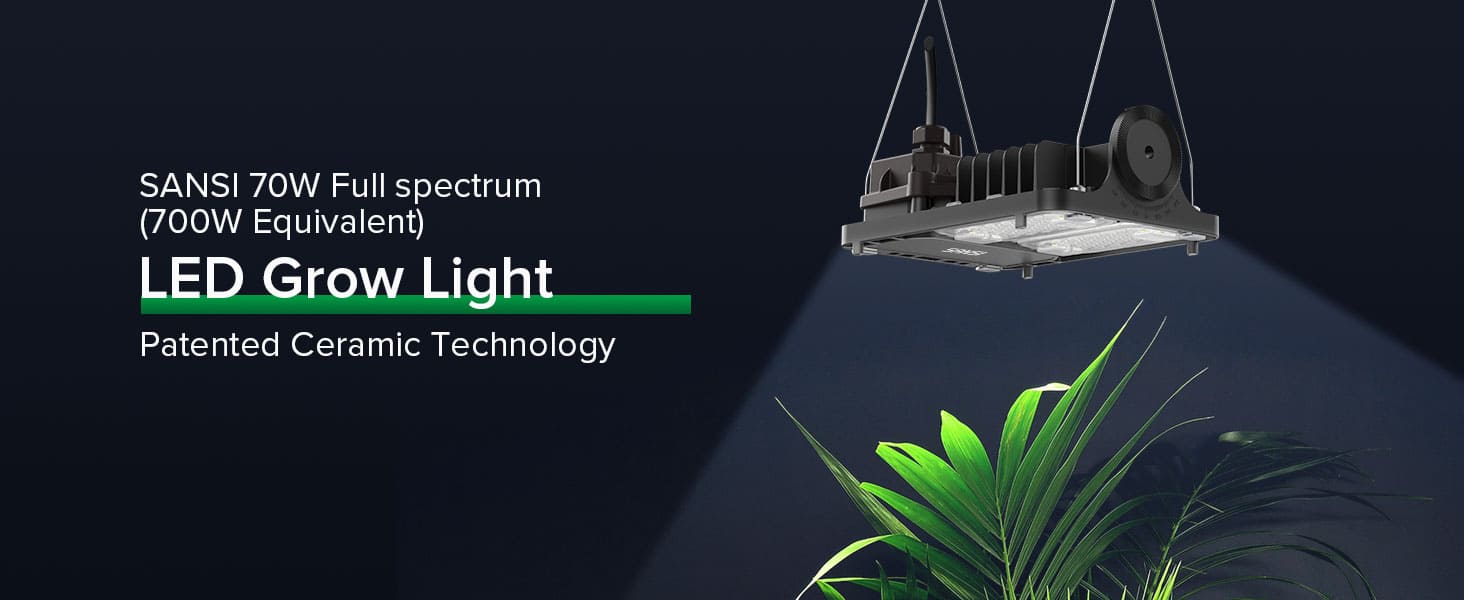 Upgraded Dimmable 70W LED Grow Light (US/EU ONLY).