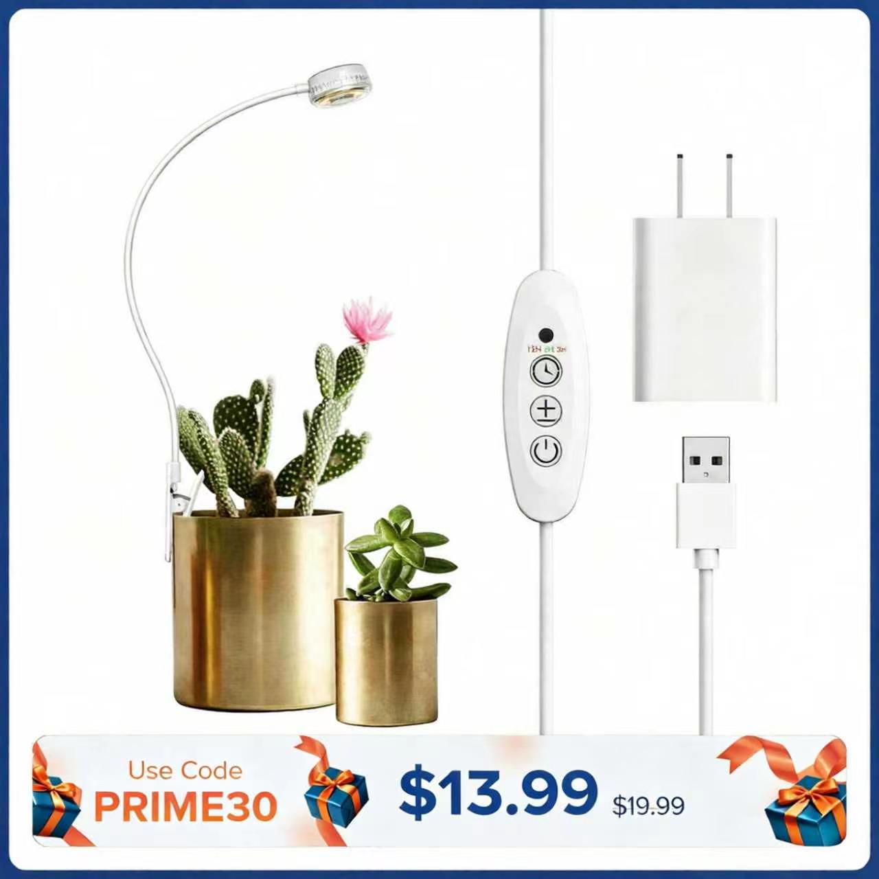 Lampada LED per coltivazione con clip per vaso da 5 W