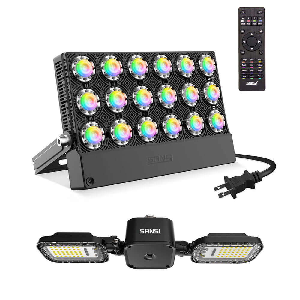 US 100W RGB+Grow Light Bundle