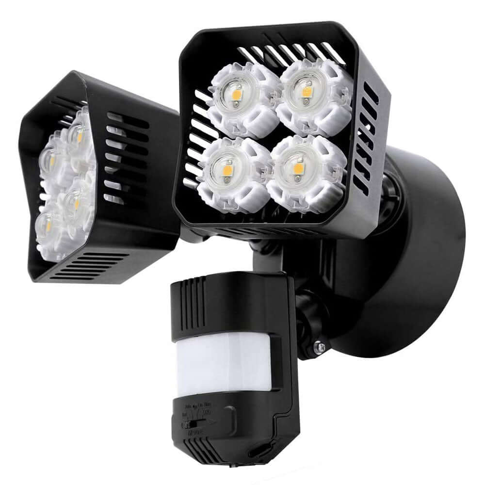 Square 36W LED Security Light with the function of Dusk to Dawn and Motion Sensor