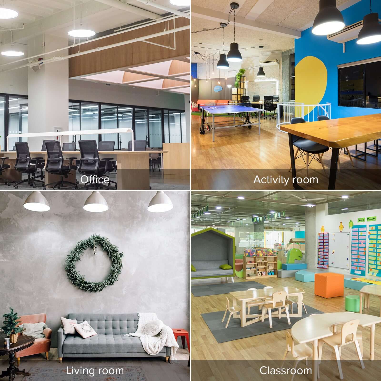 A21 36W LED 5000K Light Bulb(US ONLY) can be used in wide applications,office、activity room、living room、classroom and so on.