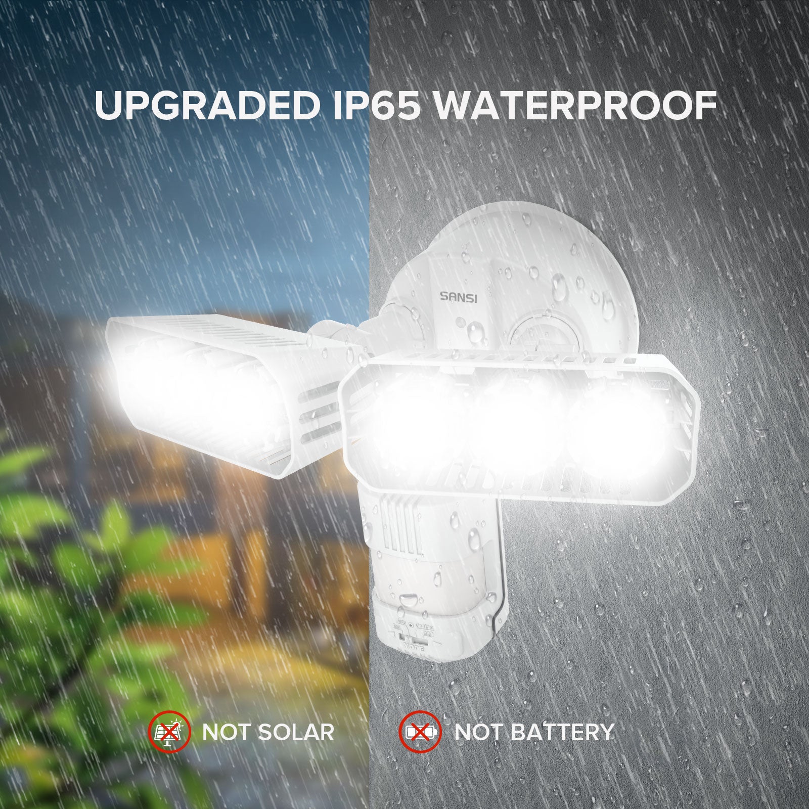 38W LED Security Light (Dusk to Dawn & Motion Sensor) with IP65 waterproof
