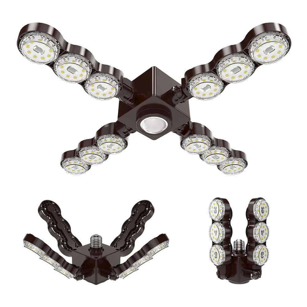 60W LED Garage Light (Folding Wings, Infrared Sensor)