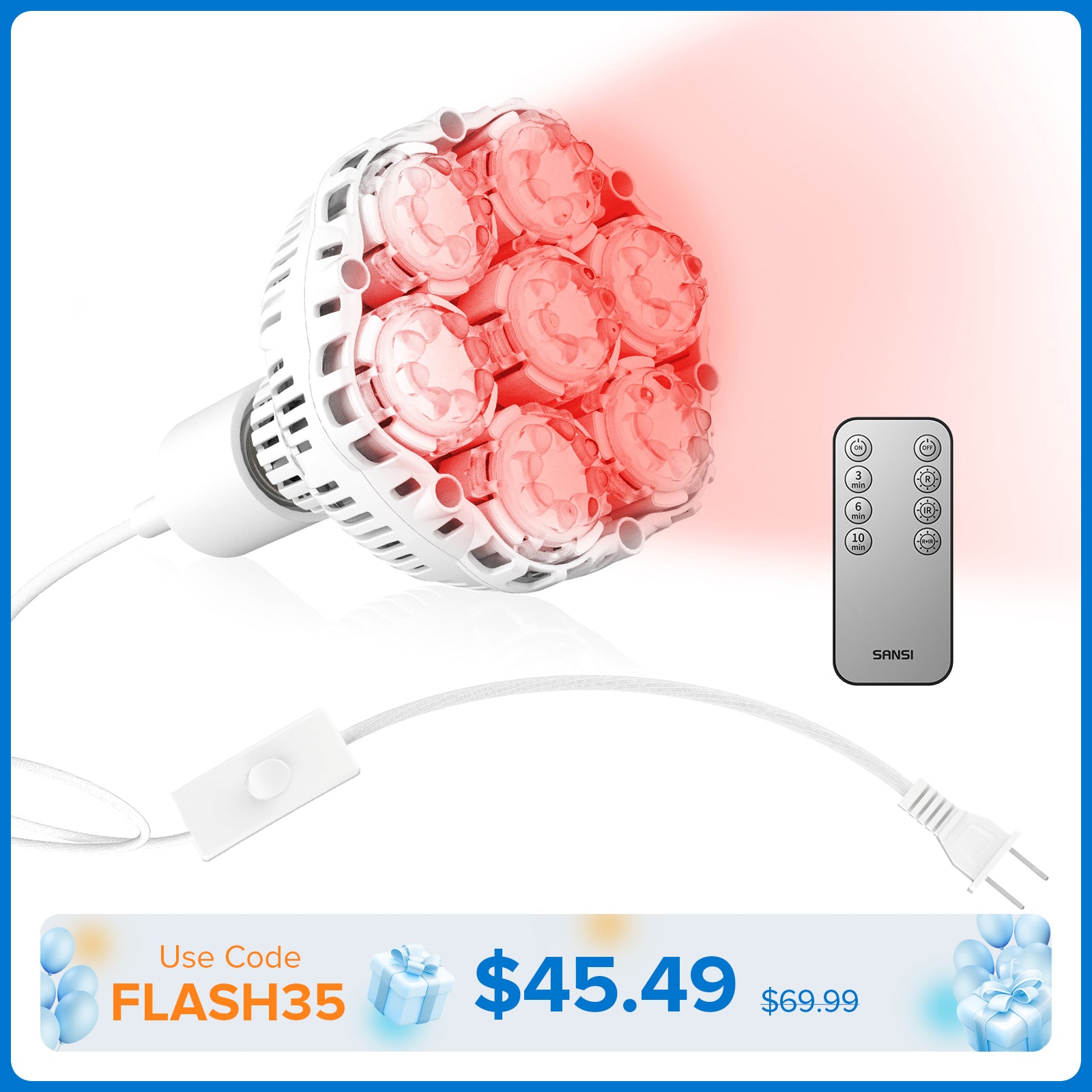 SANSI 32W Red Light Therapy for Body Face(US/CA ONLY)
