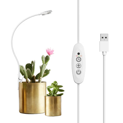 led christmas lights for growing plants SANSI 4.5W Pot Clip LED Grow Light for Indoor Growing, Home Growing UK 220V / With USB / 1-pack