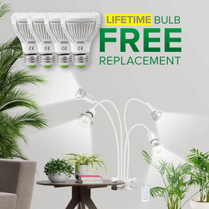 30 W verstellbare 3-Kopf-Clip-on-LED-Wachstumslampe mit Timer/ohne Timer