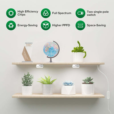 10w Full Spectrum 2-Head Grow Lights(US ONLY) 