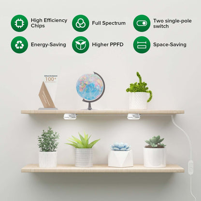 10w Full Spectrum 2-Head Grow Lights(US ONLY) 