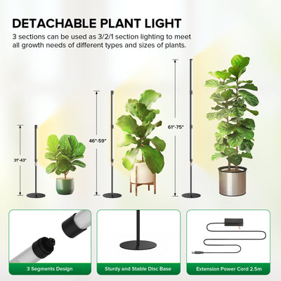 SANSI T10 Pro 55W LED Standing Grow Light