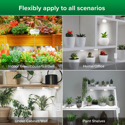 SANSI 10W LED Puck Pflanzenlampe mit Timer und Dimmer