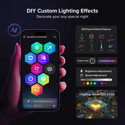 Luci RGB permanenti intelligenti per esterni SANSI