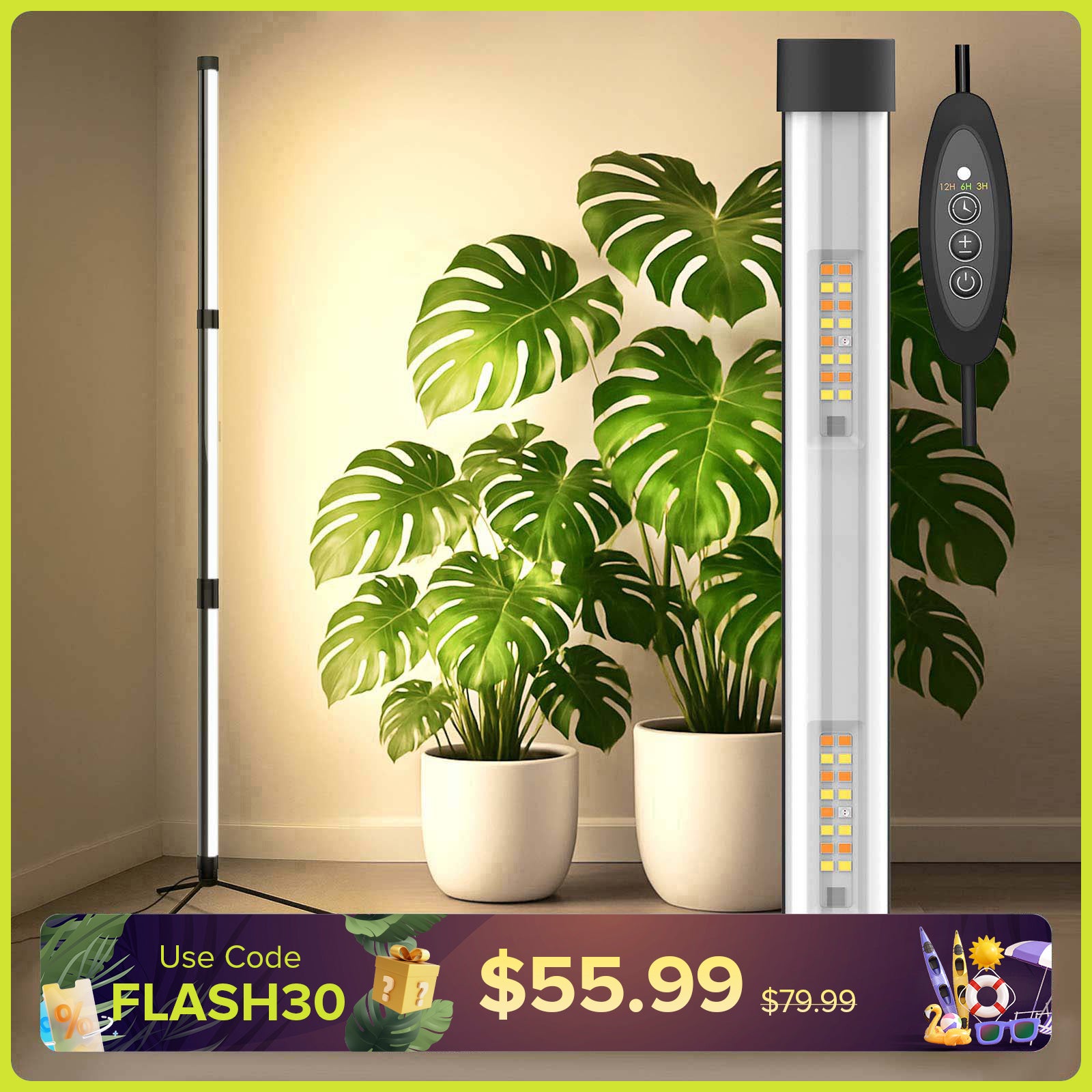SANSI T10 55W LED Stehlampe für Pflanzen
