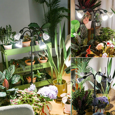 96 W/128 W Pflanzenlampe mit verstellbarem Stativständer (NUR USA)