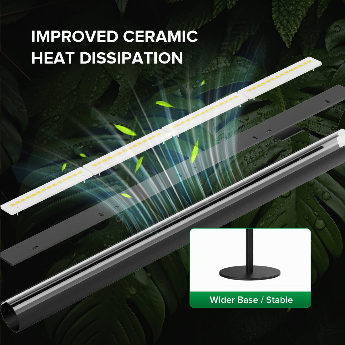 SANSI T10 Pro 55W LED Standing Grow Light