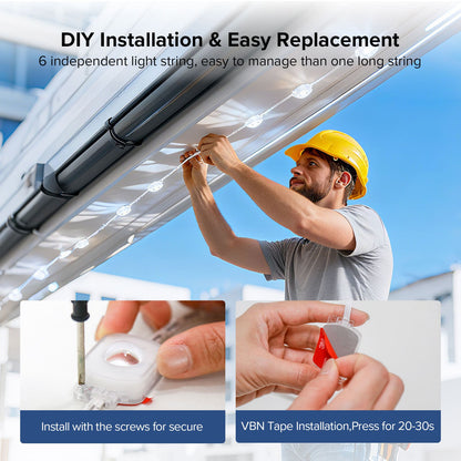 SANSI Smart Permanent Outdoor RGB Lights