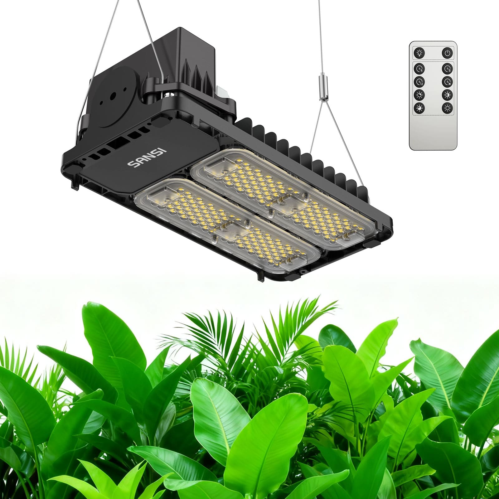 SANSI 100W Panel LED Grow Light | Remote Control