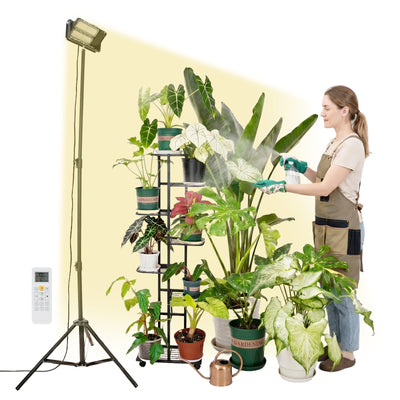 SANSI 100W Panel LED Standing Grow Light with Remote Control (US ONLY)