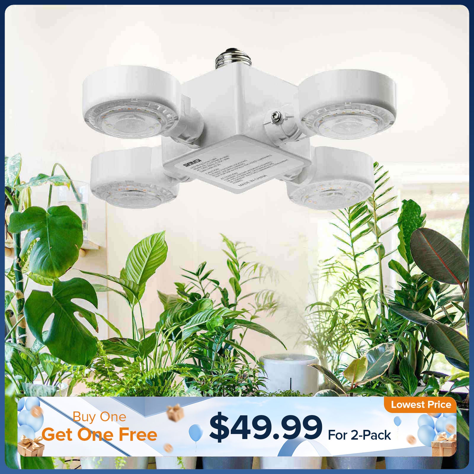 Ampoule de culture LED 30W (Ailes pliantes) (EU/UK UNIQUEMENT)