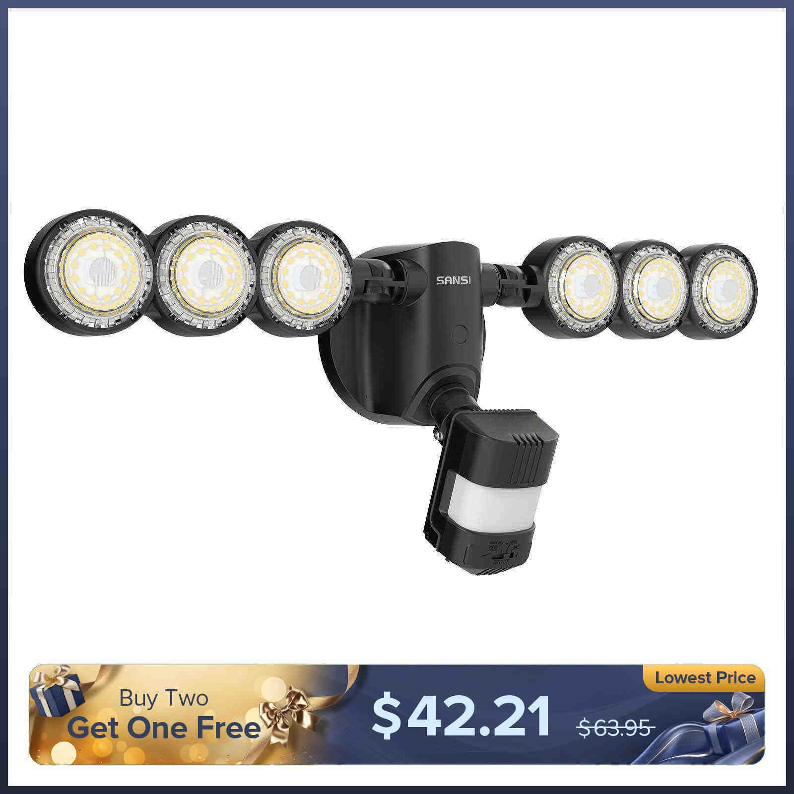 55W LED Security Light (Dusk to Dawn & Motion Sensor)(US ONLY)