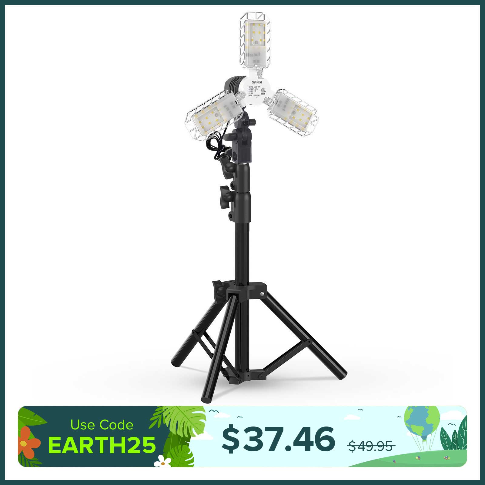 30 W verstellbare LED-Arbeitsleuchte mit Ständer (NUR USA)