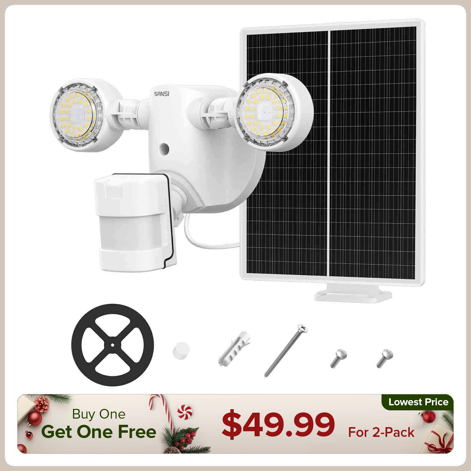 3,5 W Solar-Sicherheitsleuchte für den Außenbereich (Bewegungssensor) (NUR USA)