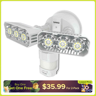 Luce di sicurezza a LED da 27 W (da tramonto ad alba e sensore di movimento) 