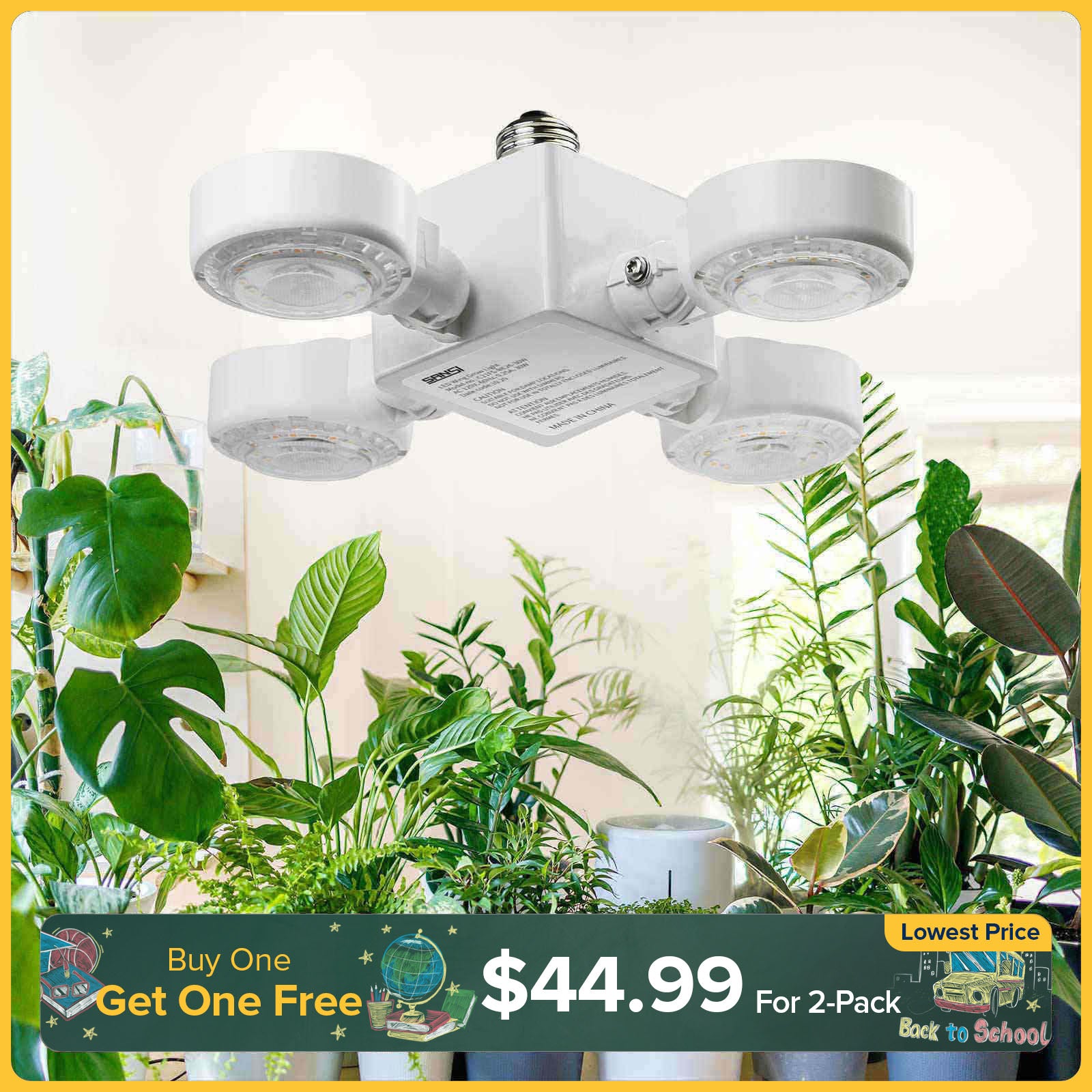 30W LED Grow Light (Folding Wings) (EU/UK ONLY)