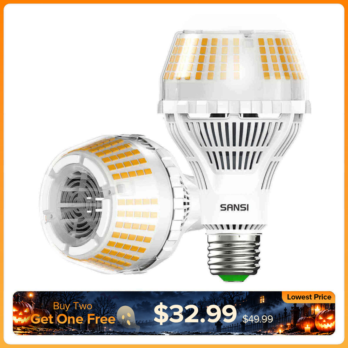 SANSI Dimmbare A21 27W LED-Glühbirne 3000K/5000K (NUR USA/Kanada)