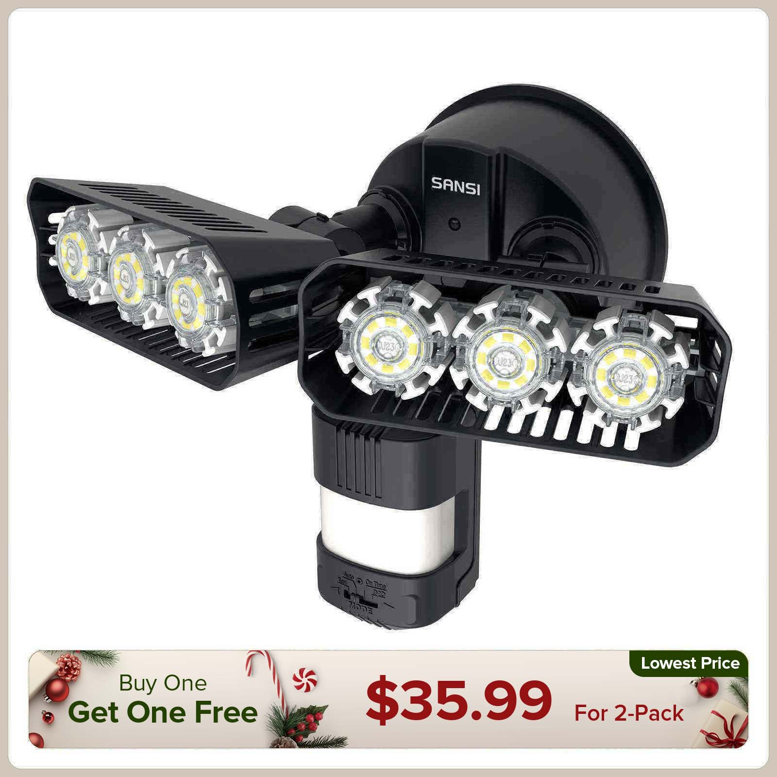 27W LED Security Light (Dusk to Dawn & Motion Sensor)