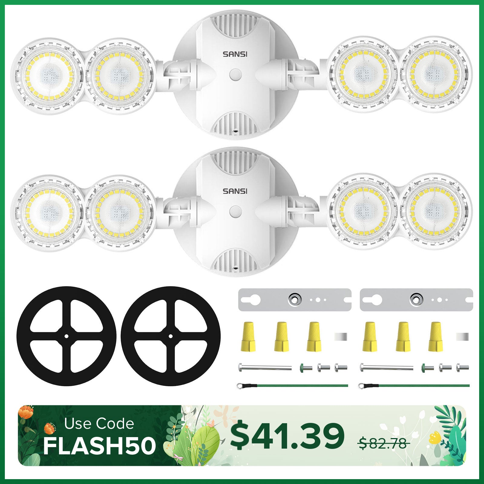 30W LED Security Light (Dusk to Dawn) (2-pack)(US ONLY)