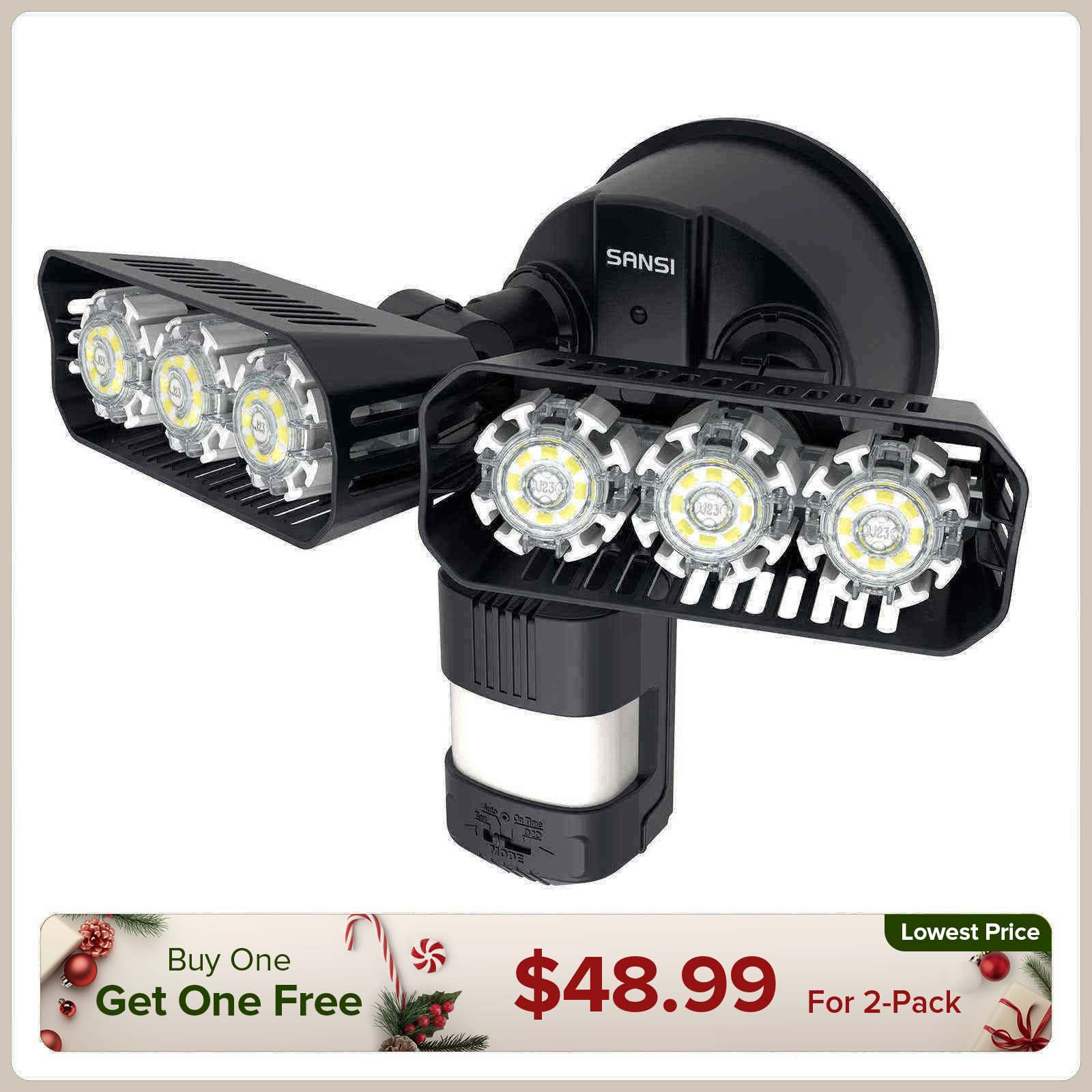 27W LED Security Light (Dusk to Dawn & Motion Sensor)