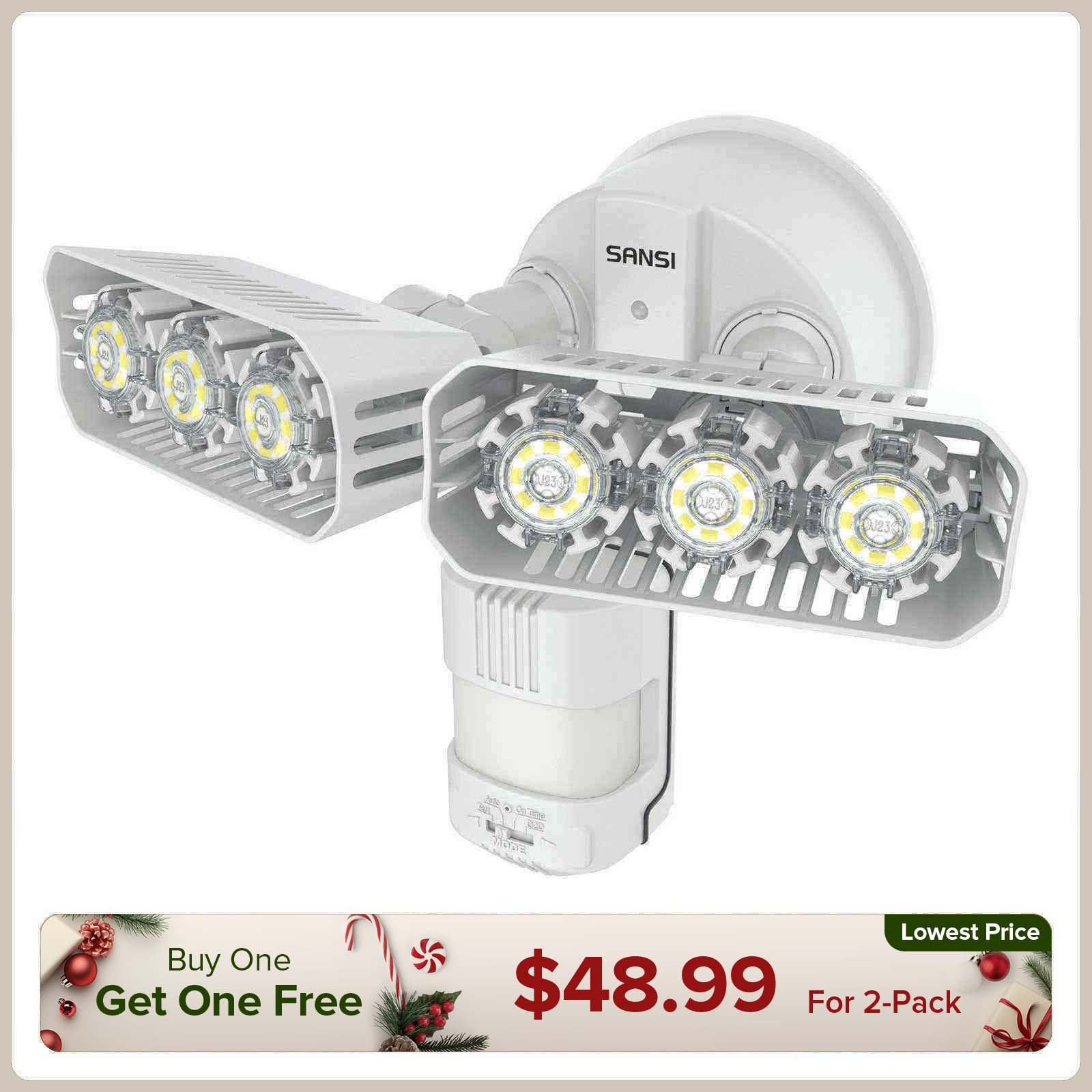 27W LED Security Light (Dusk to Dawn & Motion Sensor)