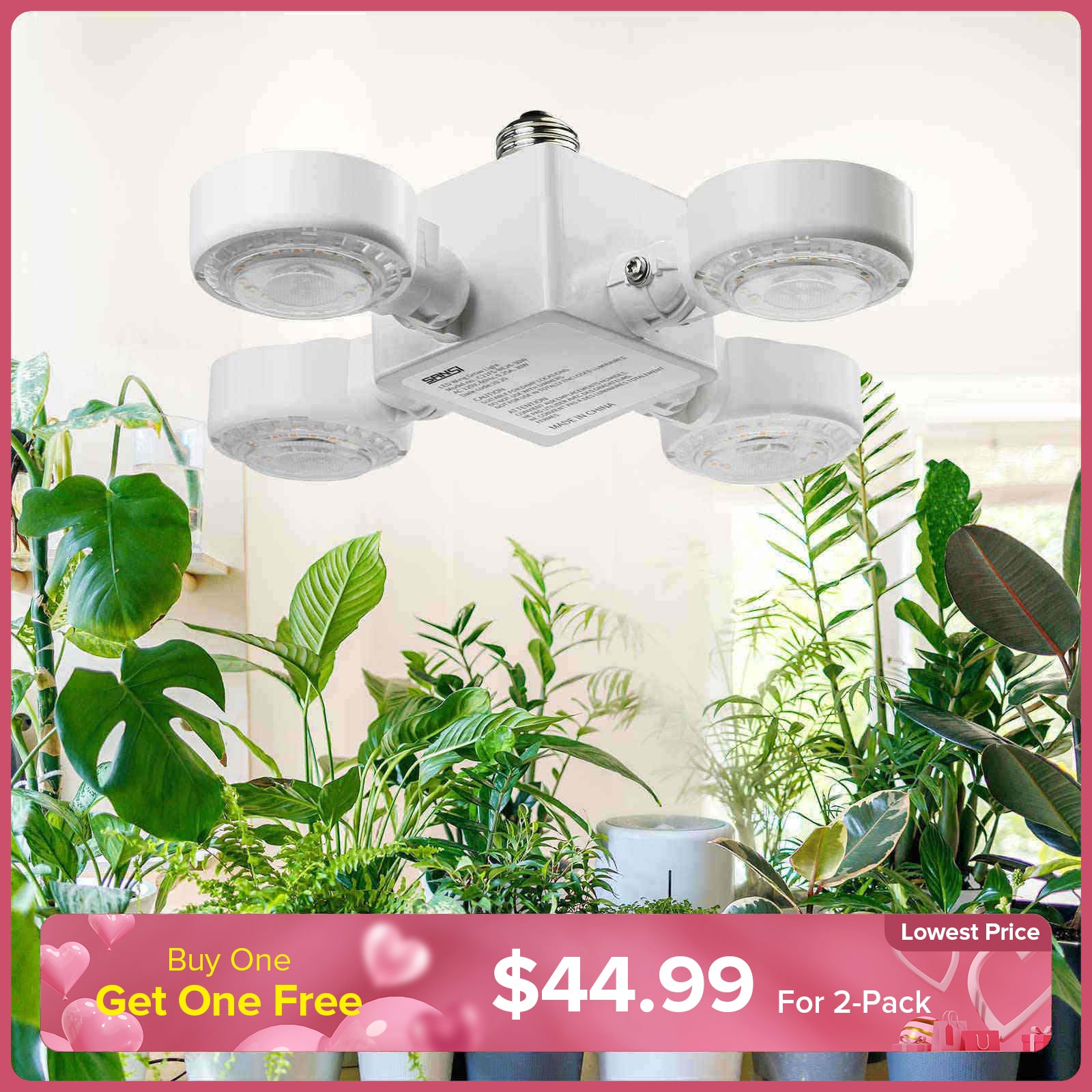 Lampada LED da coltivazione da 30 W (ali pieghevoli) (SOLO UE/Regno Unito)