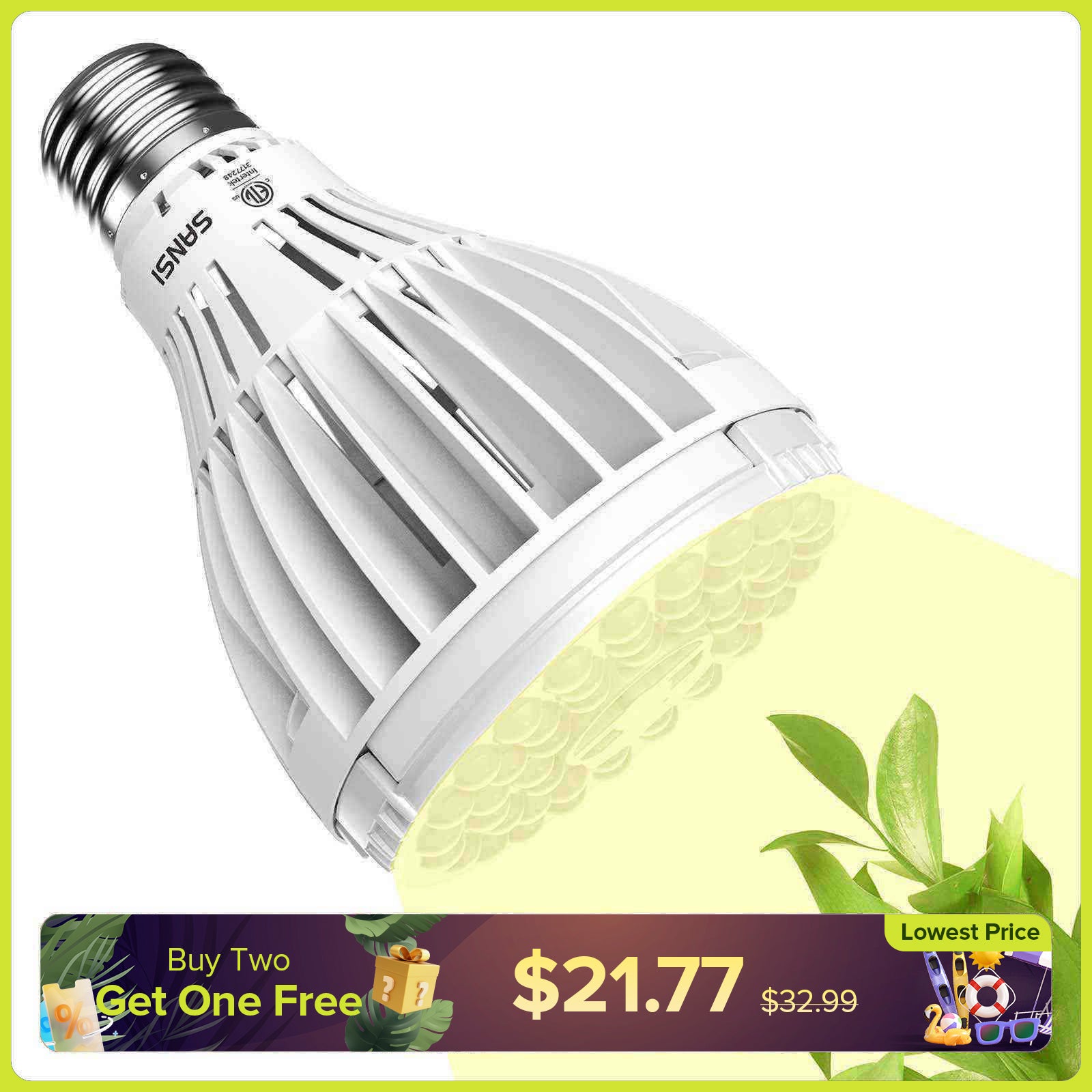 PAR25 32W LED Grow Light Bulb (US/CA ONLY)