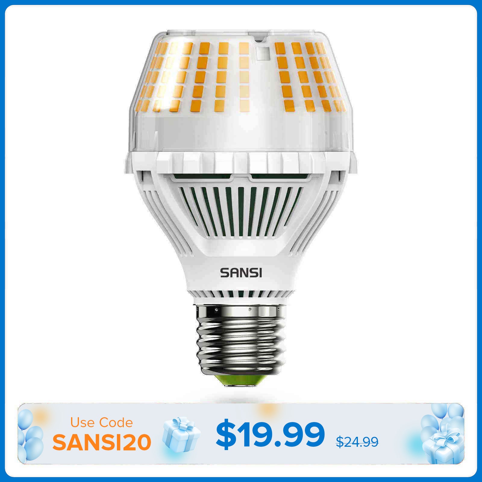 Upgraded Dimmable A19 17W LED 3000K/5000K Light Bulb