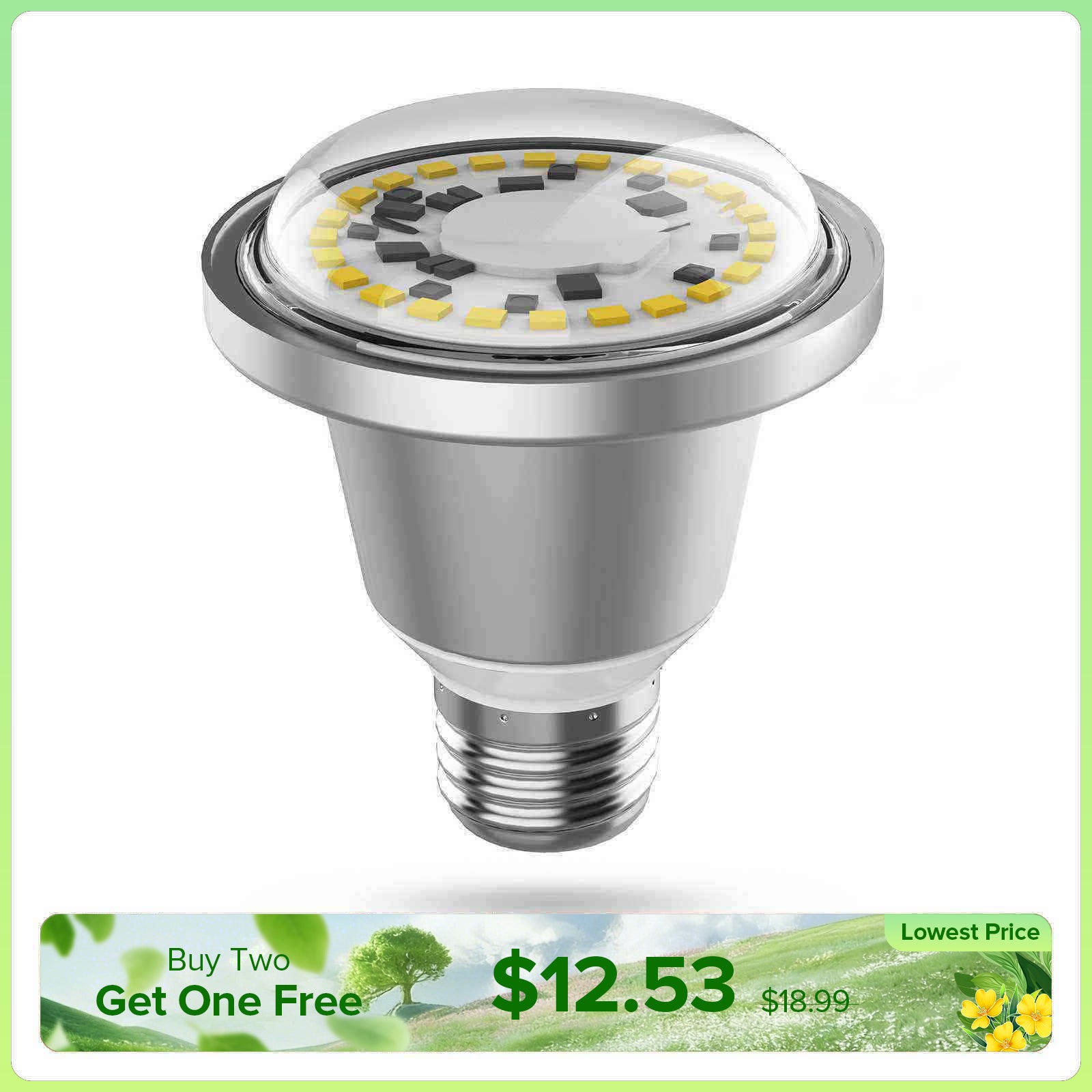 SANSI BR20 12W LED Grow Light Bulb