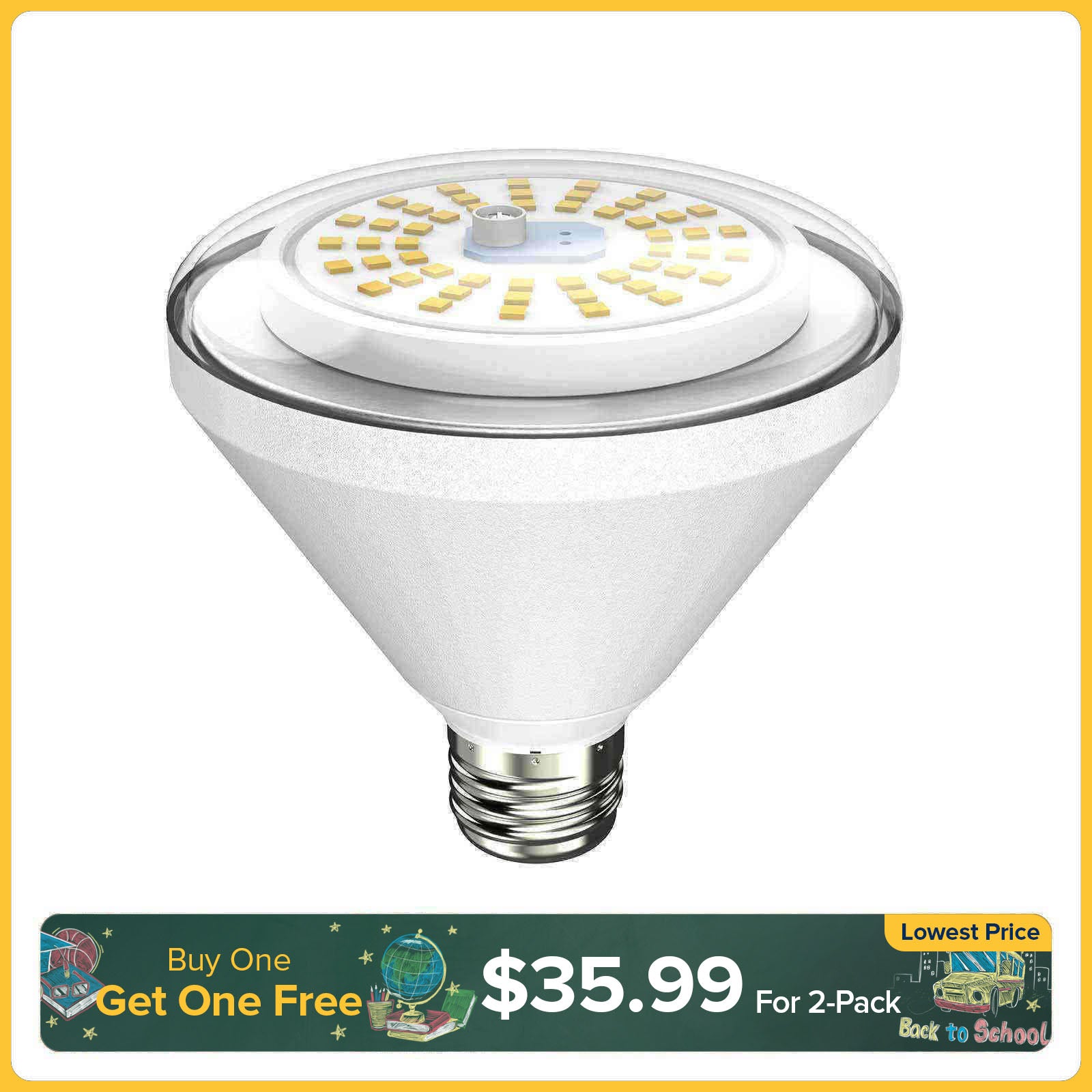 Lampadina LED impermeabile BR30 da 24 W