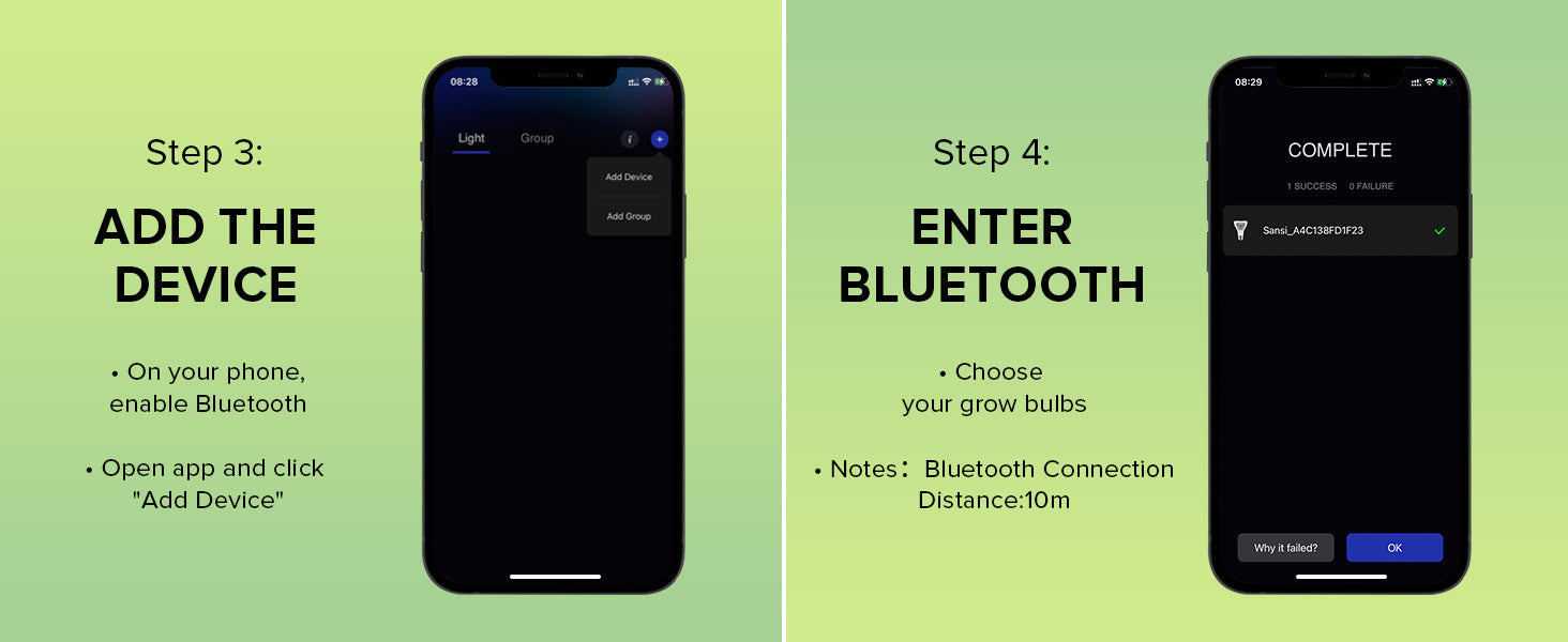 add the device and enter bluetooth