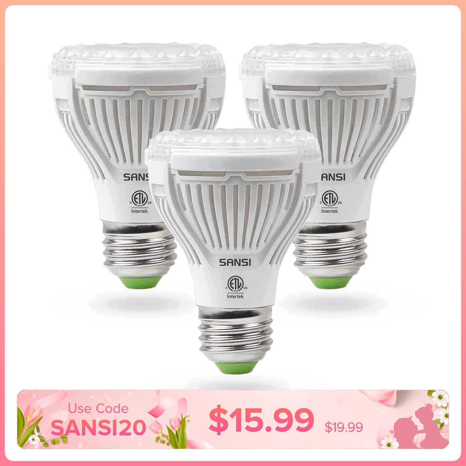 PAR20 10W LED Grow Light Bulb