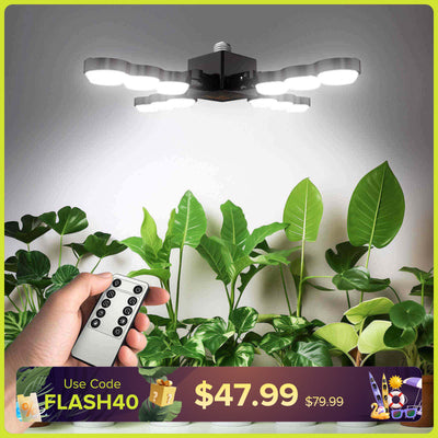SANSI 80W Folding Wings LED Grow Light with Remote Control