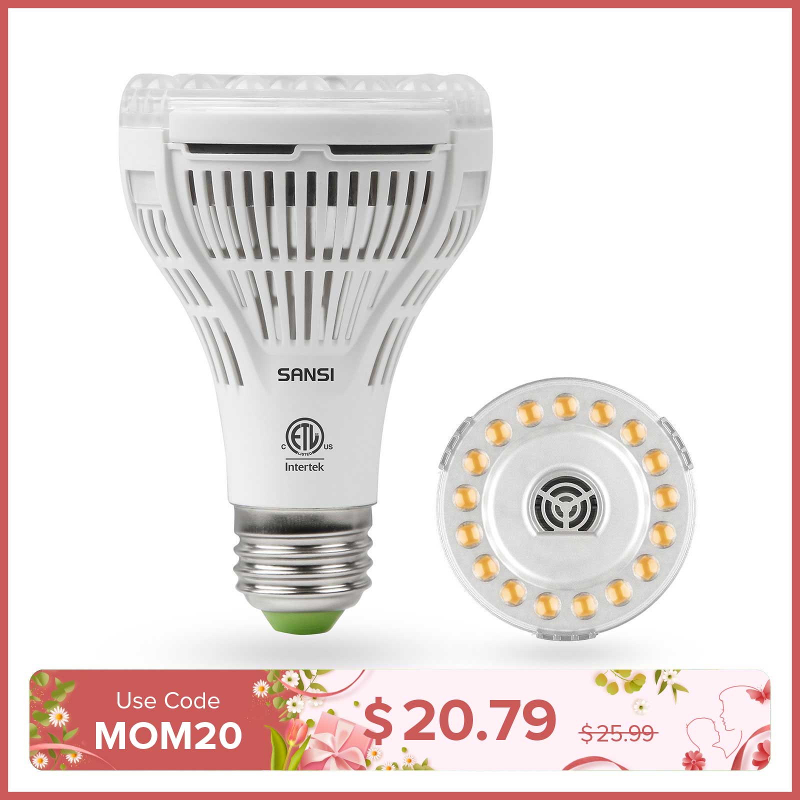 PAR25 15W LED Grow Light Bulb