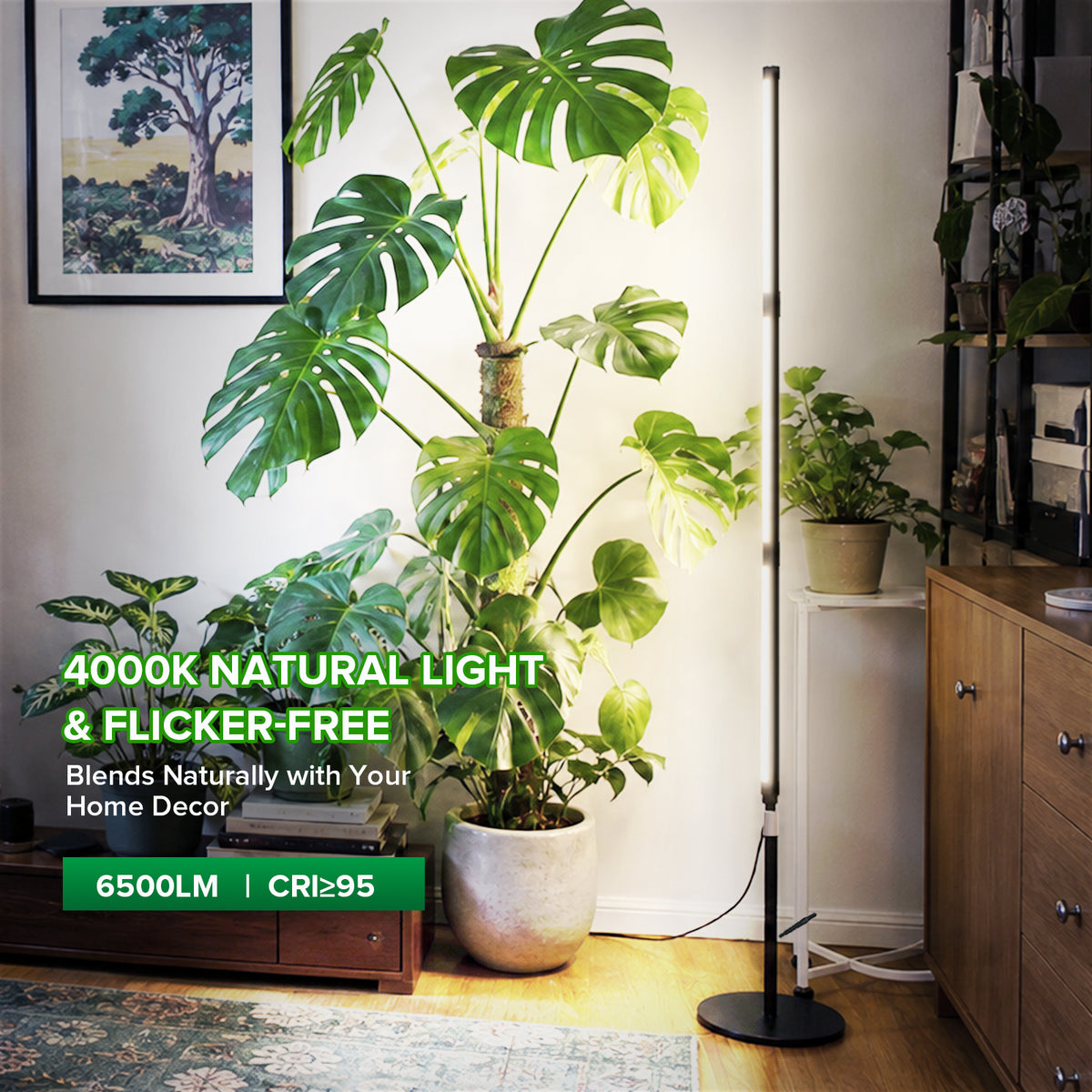 SANSI T10 Pro 55W LED Standing Grow Light