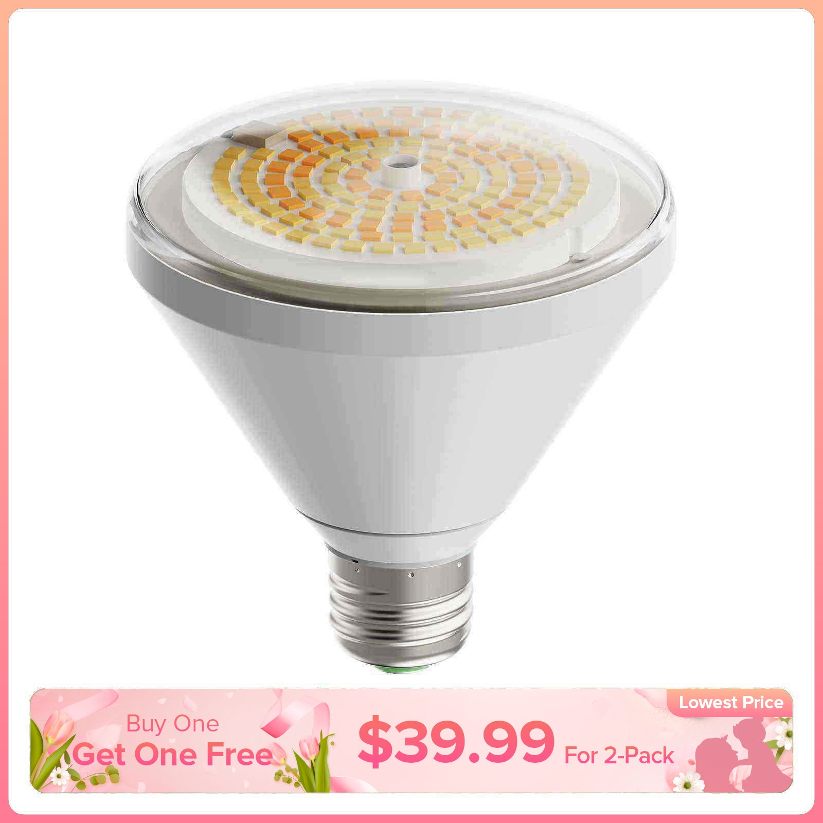 BR30 24W Waterproof LED Grow Bulb