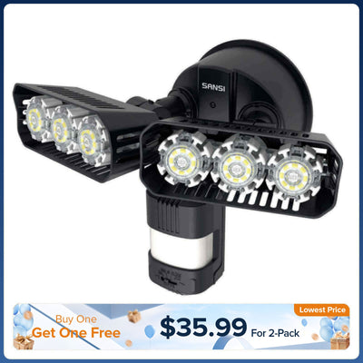27-W-LED-Sicherheitsleuchte (Dämmerung bis Morgengrauen und Bewegungssensor) 