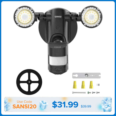 25W LED Security Light (Dusk to Dawn & Motion Sensor)(US/CA ONLY)