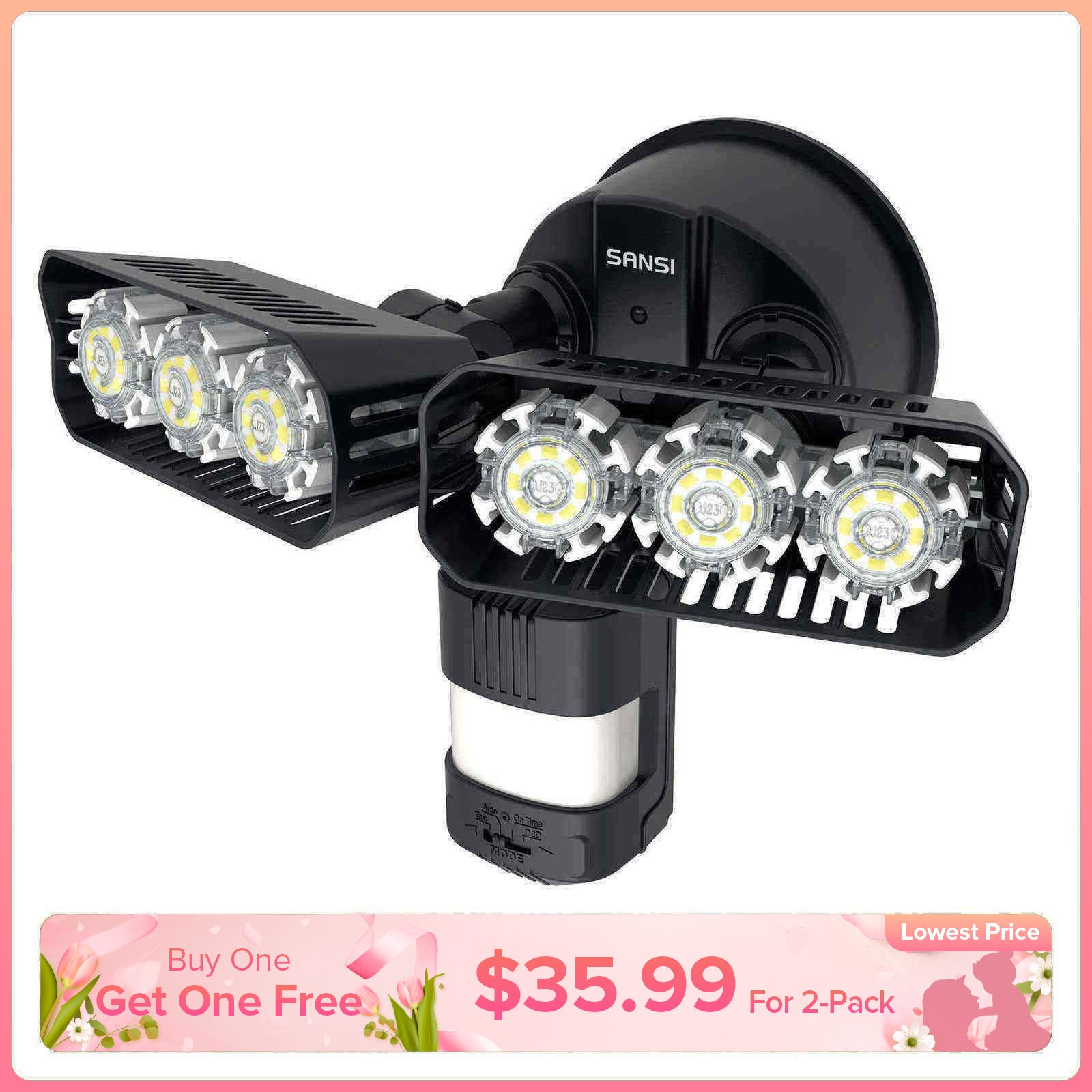 27W LED Security Light (Dusk to Dawn & Motion Sensor)(US ONLY