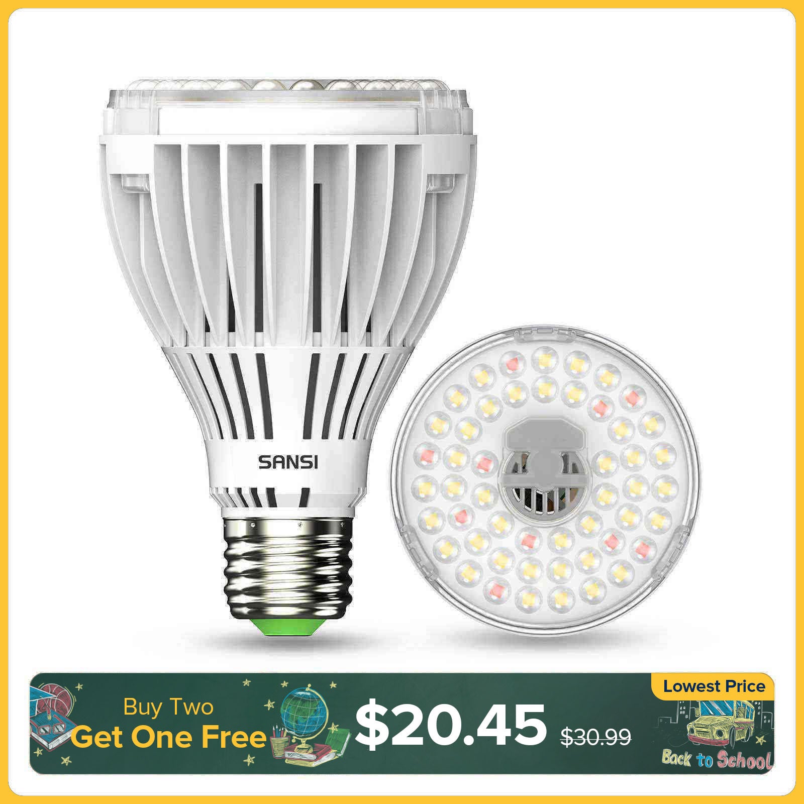 PAR25 30W LED Grow Light Bulb