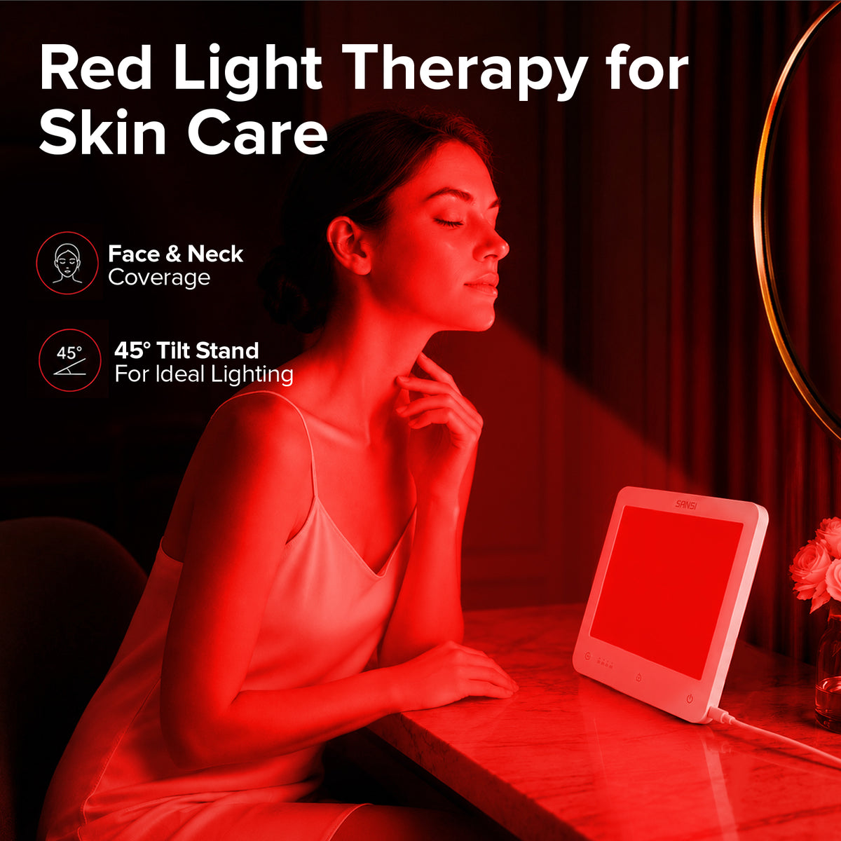 SANSI 35W Red Light Therapy Panel for Body Face