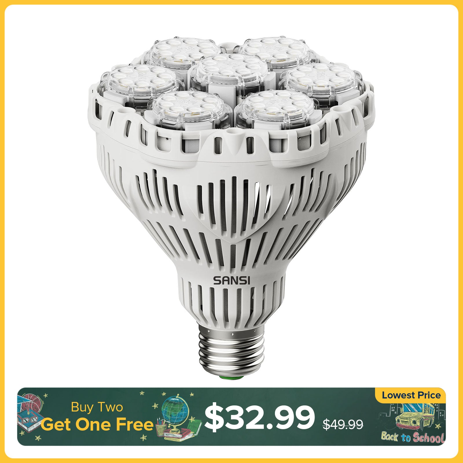 SANSI BR30 45W LED Light Bulb(US/CA ONLY)